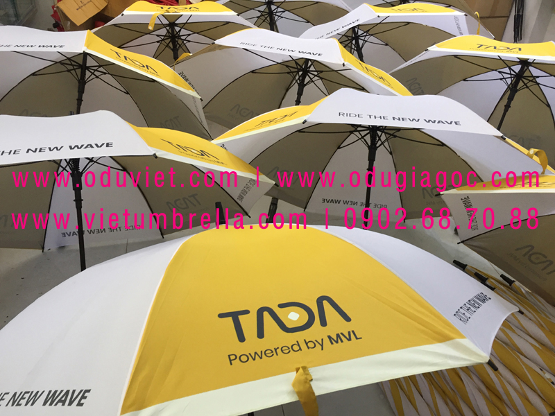 xưởng sản xuất ô dù cầm tay in logo quảng cáo